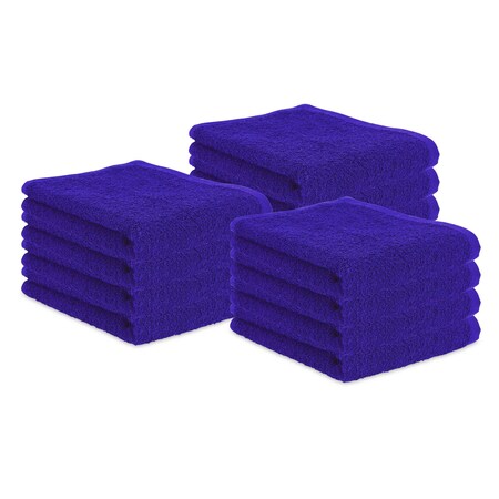 Monarch Brands Terry Polishing Hand Towel 0, Navy, 120PK N030-N1627-4-CS